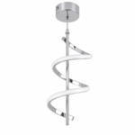 Lustre LED Spiral Moderne Argent