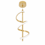 Lustre LED Spiral Moderne Doré