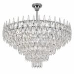 Lustre Cascade Cristal Luxury Chrome