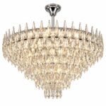 Lustre Cascade Cristal Luxury Chrome – Image 4
