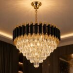 Lustre Tambour Cristal Luxury Noir & Or – Image 3