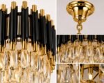 Lustre Tambour Cristal Luxury Noir & Or – Image 2