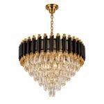 Lustre Tambour Cristal Luxury Noir & Or