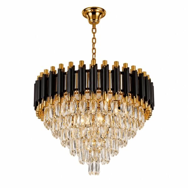 Lustre Tambour Cristal Luxury Noir & Or