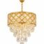 Lustre Rectangulaire Cristal Luxury Or