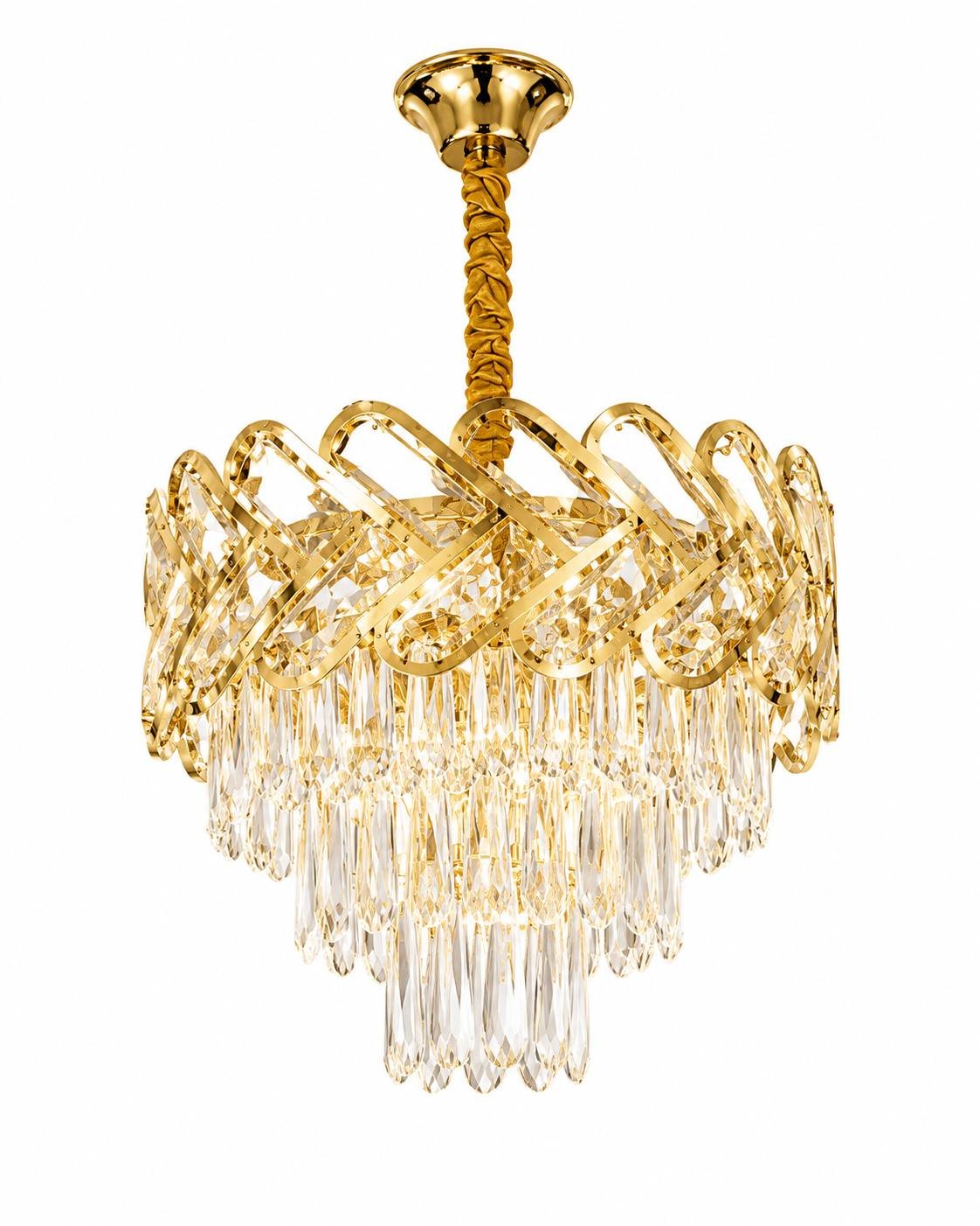 photo_2026-07-21_19-23-03 Lustre Tambour Cristal Luxury Or à Pampilles – Image 1