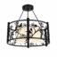 Lustre Moderne Floral Noir
