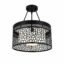 Lustre Moderne Cage Mosaïque Noire