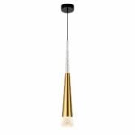 Suspension LED Moderne en Cristal – Finition Dorée