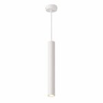 Suspension LED Cylindrique Moderne – Blanc Mat