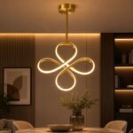 Suspension LED Moderne Infinity – Finition Dorée – Image 2