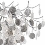 Lustre Feuilles Cristal Luxe – Finition Chrome – Image 3