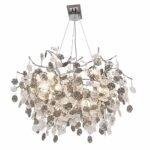 Lustre Feuilles Cristal Luxe – Finition Chrome – Image 2