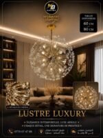 Lustre Sputnik Cristal Luxe – Finition Dorée – Image 5