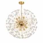 Lustre Sputnik Cristal Luxe – Finition Dorée