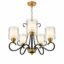 Lustre Classique Moderne 5 Lumières – Noir & Doré
