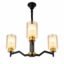 Lustre Moderne Géométrique 3 Lumières – Noir & Doré