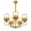 Lustre Classique 5 Lumières – Finition Dorée