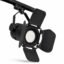 Projecteur LED Noir sur Rail avec Volets Directionnels – Compatible GU10