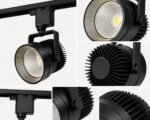 Projecteur LED sur Rail COB 45W Professionnel – Compatible GU10 – Image 4