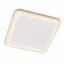 Plafonnier LED Carré 50 cm – Blanc & Doré Champagne