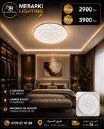 Plafonnier LED Rond Effet Cristal – 40 cm & 50 cm – Image 6
