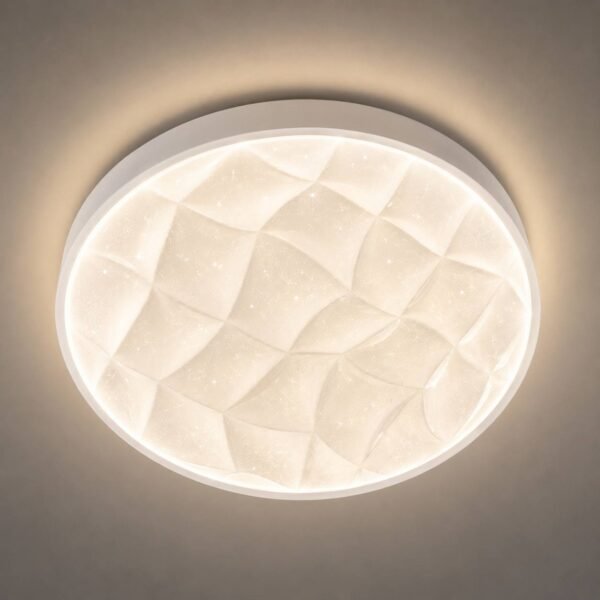Plafonnier LED Rond Effet Cristal – 40 cm & 50 cm