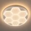 Plafonnier LED Rond Hexagonal 50 cm – Blanc