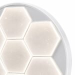 Plafonnier LED Rond Hexagonal 50 cm – Blanc – Image 4
