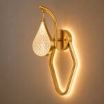 Applique Murale LED Goutte d’Eau Dorée – Image 3