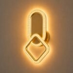 Applique Murale LED Géométrique Doré Champagne – Image 3
