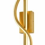 Applique Murale LED Ondulée Verticale Doré Champagne – Image 4