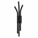 Applique Murale LED Moderne à Trois Lignes – Noir Mat