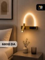 Applique Murale LED avec Spot de Lecture – Doré Champagne – Image 5