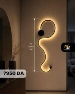 Applique Murale LED Design Artistique – Noir Mat – Image 4