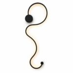 Applique Murale LED Design Artistique – Noir Mat