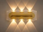 Applique Murale LED Décorative Dorée à Double Faisceau – Image 3