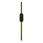 Applique Murale LED Linéaire Verticale 90 cm – Noir Mat