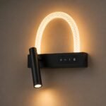 Applique Murale LED Noire avec Spot de Lecture – Image 3