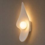 Applique Murale LED Design Organique Blanche – Image 3