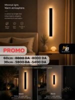 Applique Murale LED Linéaire Noire – Image 4