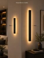 Applique Murale LED Linéaire Noire – Image 3