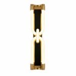 Applique Murale LED Design Maillon Dorée et Noire