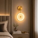 Applique Murale LED Ronde Dorée – Image 3