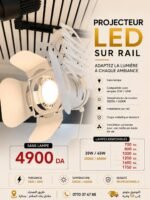 Projecteur LED sur Rail Blanc Professionnel – Compatible GU10 – Image 5