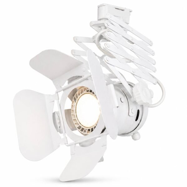 Projecteur LED sur Rail Blanc Professionnel – Compatible GU10