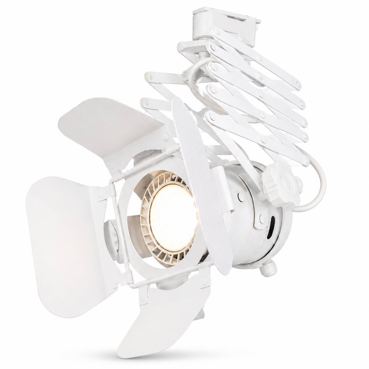 photo_2026-07-27_12-51-44 Projecteur LED sur Rail Blanc Professionnel – Compatible GU10 – Image 1