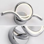 Applique Murale LED Spirale Chrome – Image 4