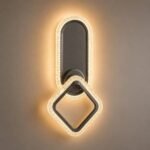 Applique Murale LED Géométrique Gris – Image 3