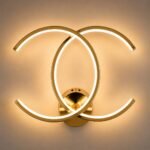 Applique Murale LED Anneaux Entrelacés Or – Image 3
